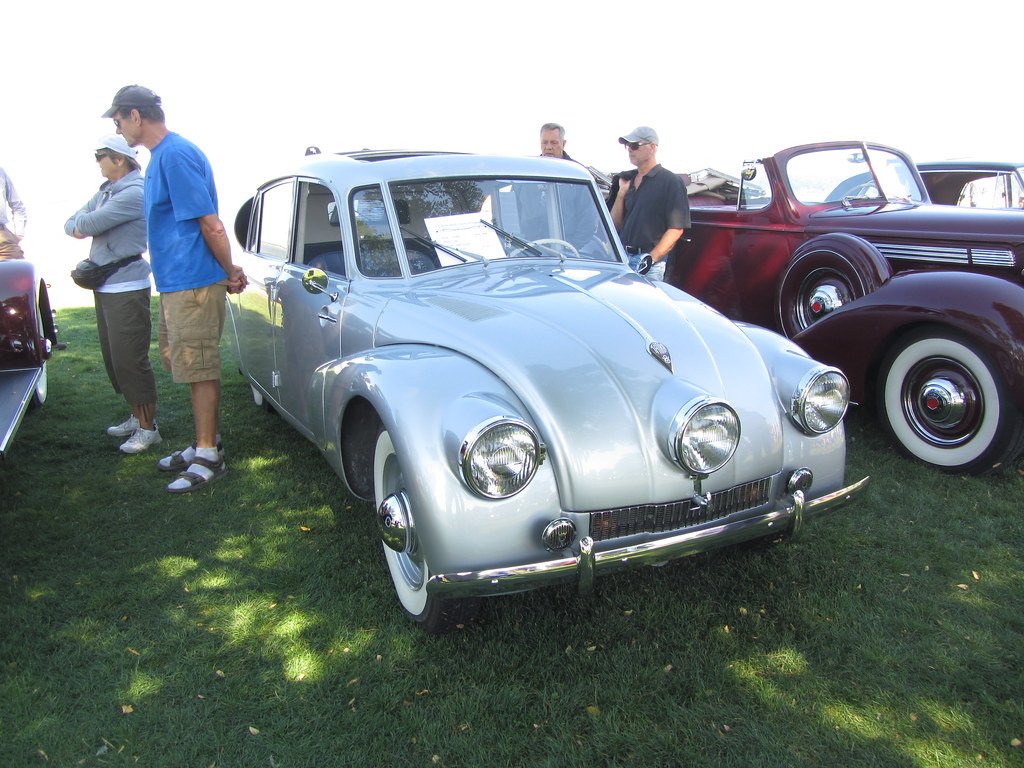 Classic car at a Monterey Peninsula concours