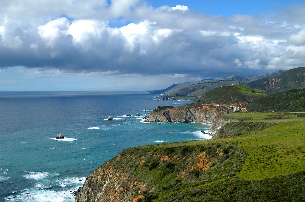The Monterey coastline